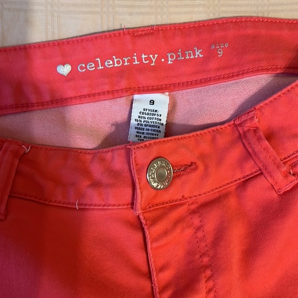 Celebrity. Pink jeans coral pink - Picture 2 of 3
